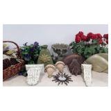 Decor group, everlasting plants and wreath,