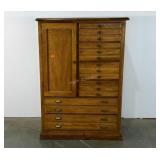 Armoire chest, 6 drawer, 57" tall, shelves need