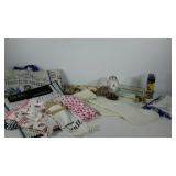 Home goods group, includes an apron, bath mat,