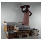 Home decor, includes wicker baskets (some with