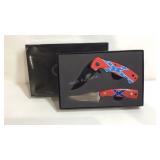 Kentucky cutlery co confederate flag  knife set