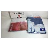 Two Donald Trump flags, 3x5ft All Aboard the