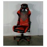GTRacing gamer office chair, red and black vinyl