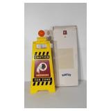 NFL Redskins caution fan zone floor sign with