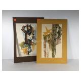 Matted artwork, sign painting and numbered and