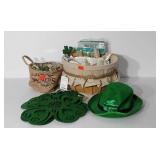 Spring/Holiday decor, includes baskets with four