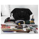Voyager tool bag with contents, includes saw