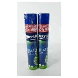 Two cans of crysal leaf shine, tops are cracked