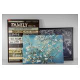 Wall art, decor stretched canvas Italy map,