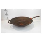 Cast iron Lodge wok, 12.5"