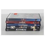 DVDs, five marvel movies, includes Avengers Age