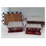 VB ceramic casserole dishes with lids, and