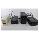 Four backup battery/surge protectors