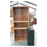 Laminate bookshelf, 72", and acrylic stand with