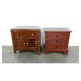 Two nightstands, project pieces, door broken as