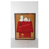 Snoopy corkboard, 1971 United Feature syndicate,