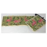 Pier 1 imports flamingo beaded table runners,