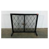 Fireplace grate, 31" tall, missing a foot