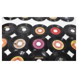 Vinyl Records, box of 45RPM records, includes