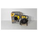 Portable shop heater with box, works