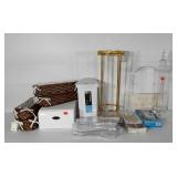 Home goods group, includes small round table,