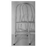 Folding metal step ladder, 39"