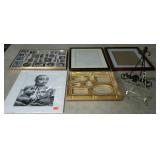 Picture lot college frames, empty matted picture