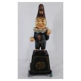 Cast Iron bank, Punch, 12" high