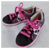 Pair of Youth size 3 Monster High athletic shoes
