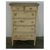 Chest of drawers, 47" tall, peeling paint, some