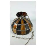 Bar light stain glass light and dark brown some