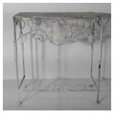 Wrought iron stand, 11" x 19" x 20"