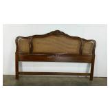 Drexel king size headboard ONLY, caned panels