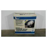 Roof mounted attic ventilator fan, in box