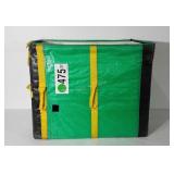 Collapsible storage tote, 19" x 23" x 28", has