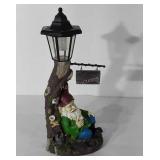 Gnome garden decor, solar light, 17"