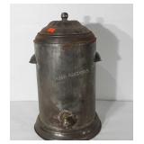 Tin coffee urn beverage dispenser, 21"