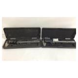 Two digital calipers with fractions Wixey