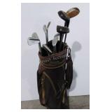 Golf bag and clubs