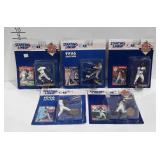 Starting Lineup baseball figurines in packaging,