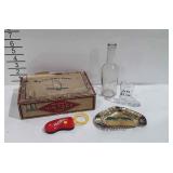 White Owl cigar box and contents, includes Jim