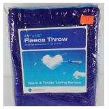 Fleece Throw, new in package