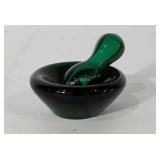 Glass pestle and mortar