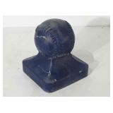 Cast aluminum baseball statue, 8"