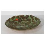 Paisley center piece bowl, 15.5"