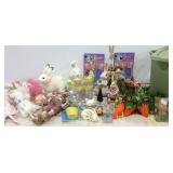 Storage tote with Easter decor