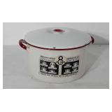 Porcelain enameled pot