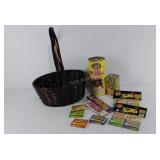 Basket with fireworks sparklers 

Seller code X9