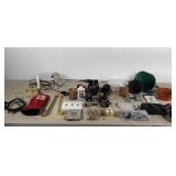 Miscellaneous group, mitre box, funnels, drain