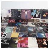 Large group of rock vinyl records, includes